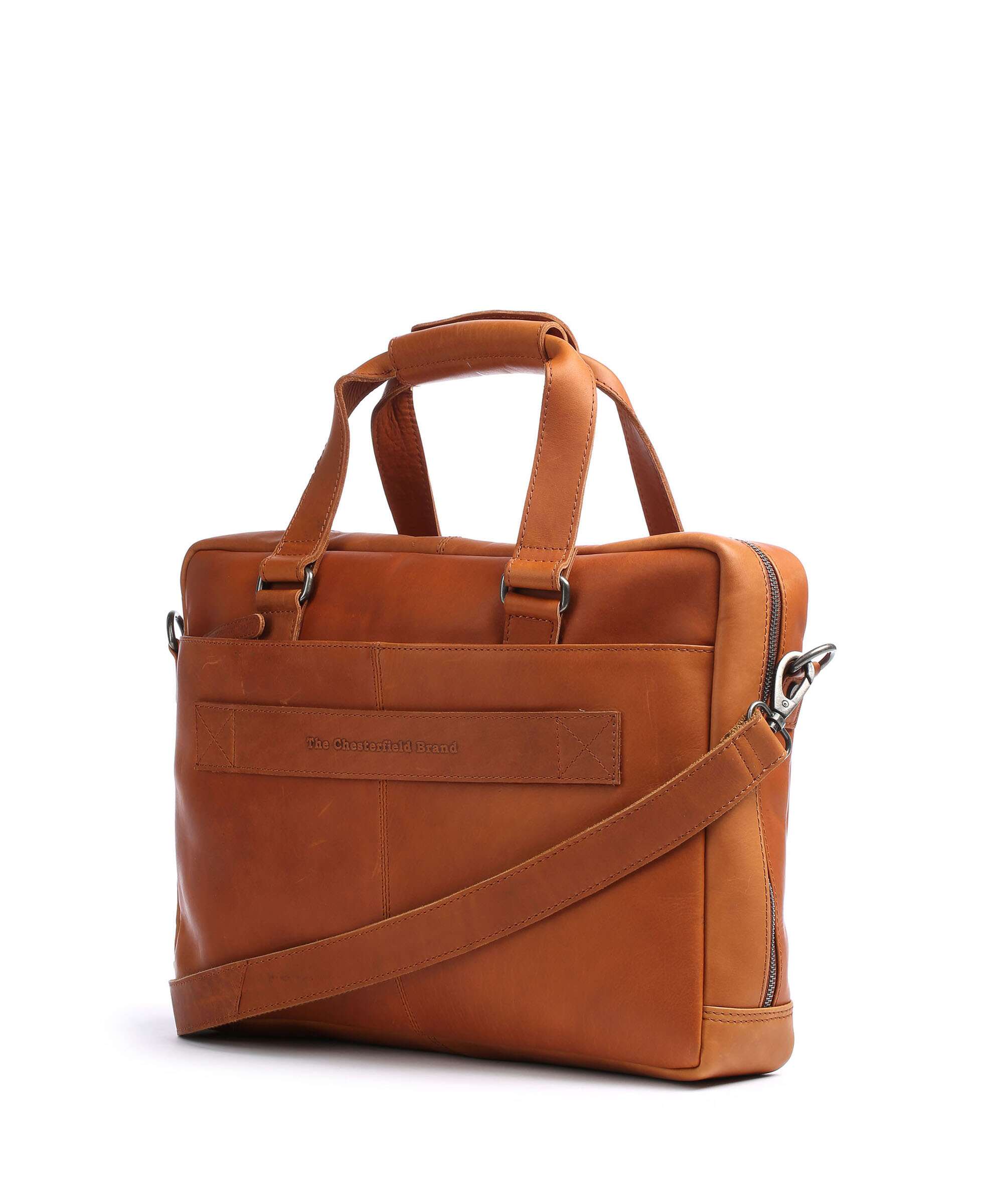 The Chesterfield Brand Manhattan Briefcase cognac