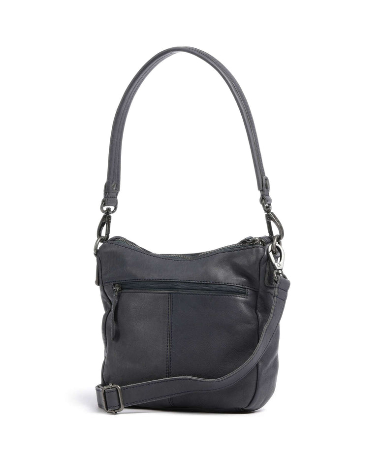 The Chesterfield Brand Washed Waxed Cow Caroline Shoulder bag blue