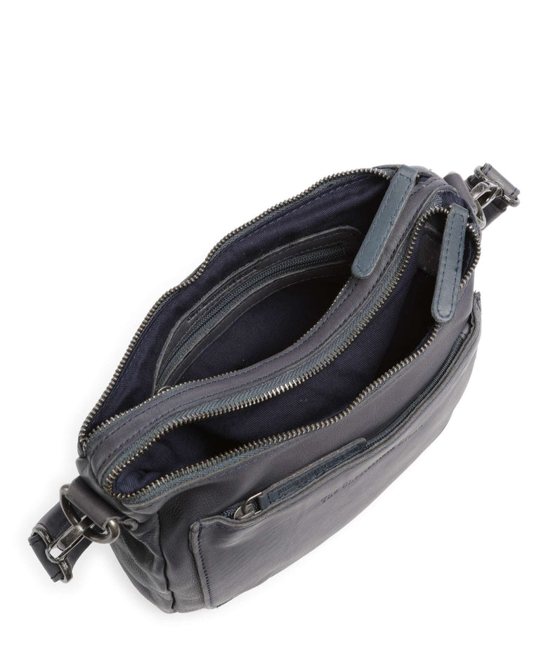 The Chesterfield Brand Washed Waxed Cow Caroline Crossbody bag blue