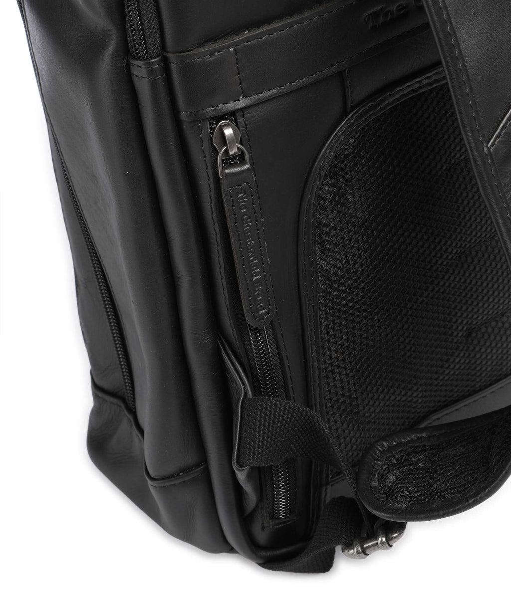 The Chesterfield Brand Wax Pull Up Cow Detroit Backpack black