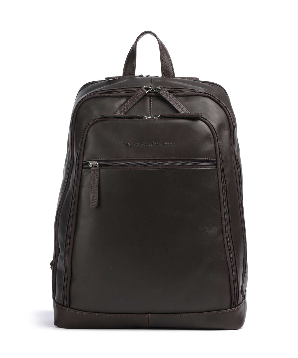 The Chesterfield Brand Wax Pull Up Cow Detroit Backpack brown