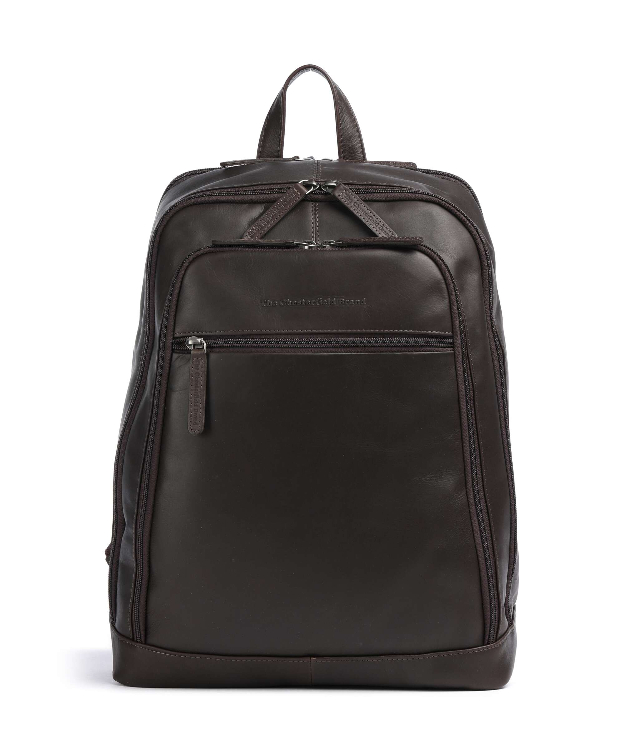 The Chesterfield Brand Wax Pull Up Cow Detroit Backpack brown