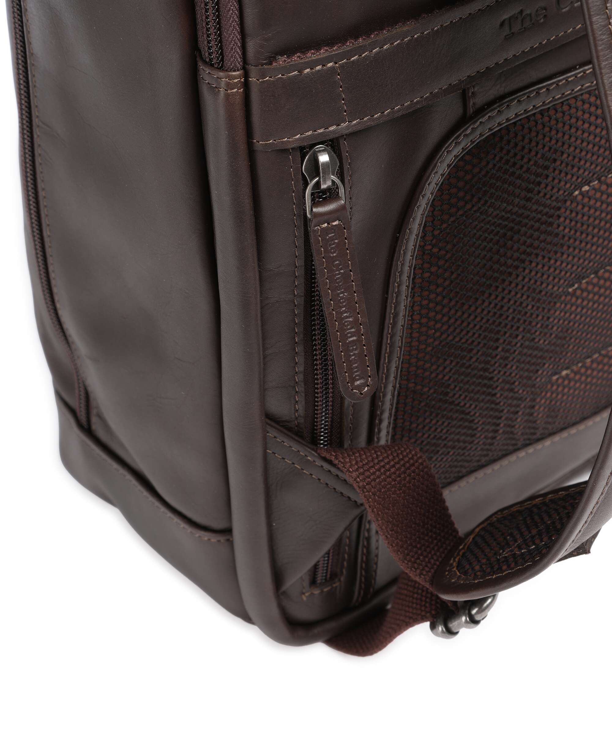 The Chesterfield Brand Wax Pull Up Cow Detroit Backpack brown