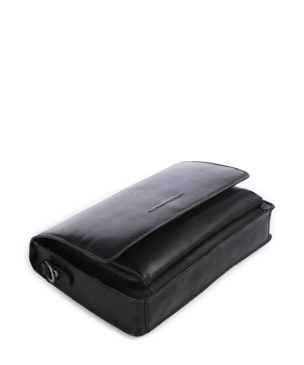 The Chesterfield Brand Cow Wax Pull Up Aviles Shoulder bag black