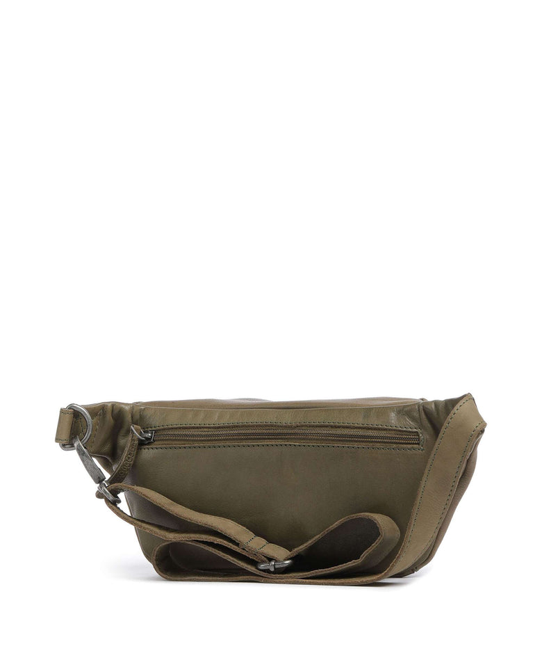The Chesterfield Brand Washed Waxed Cow Severo Belt bag olive green