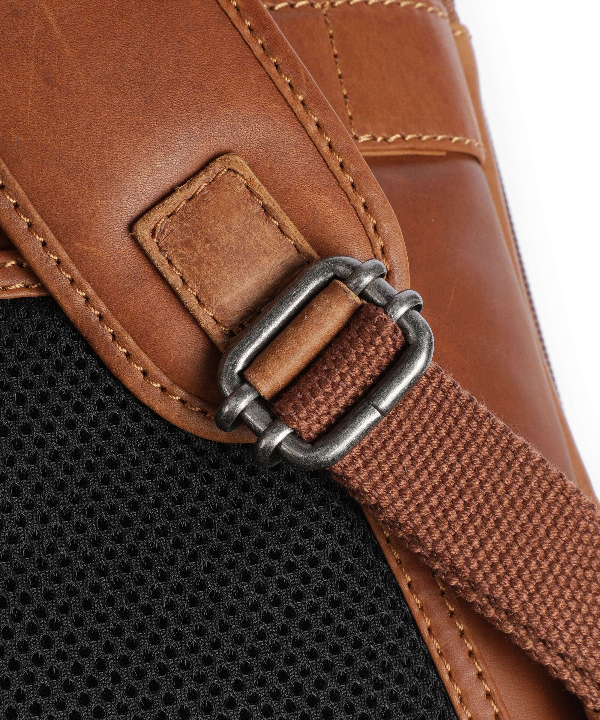 The Chesterfield Brand Wax Pull Up Cow Jamaica Backpack cognac