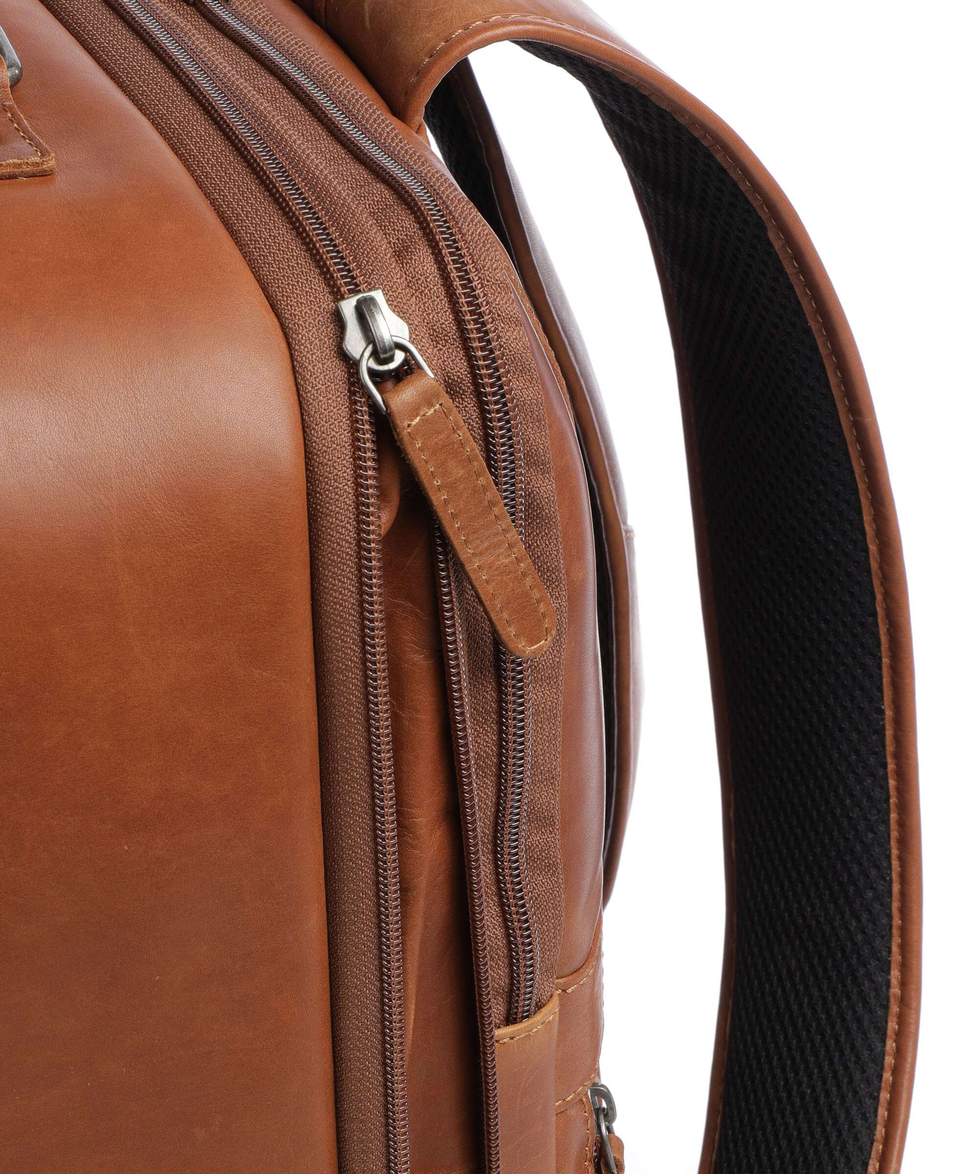 The Chesterfield Brand Wax Pull Up Cow Jamaica Backpack cognac