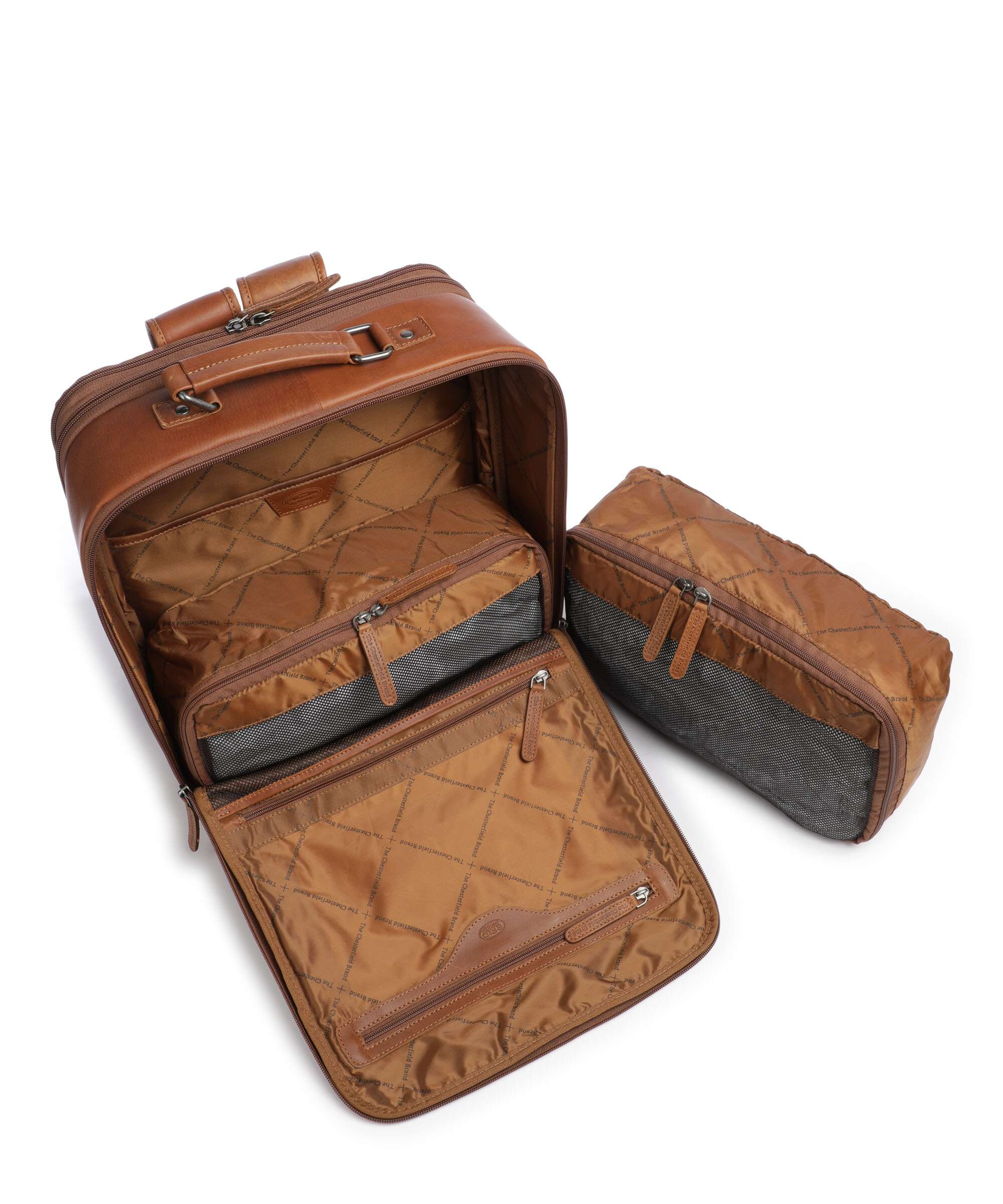 The Chesterfield Brand Wax Pull Up Cow Jamaica Backpack cognac