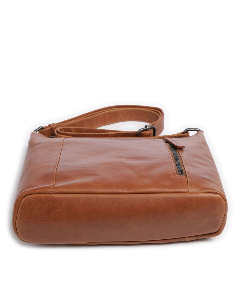 The Chesterfield Brand Cow Wax Pull Up Vervins Crossbody bag cognac