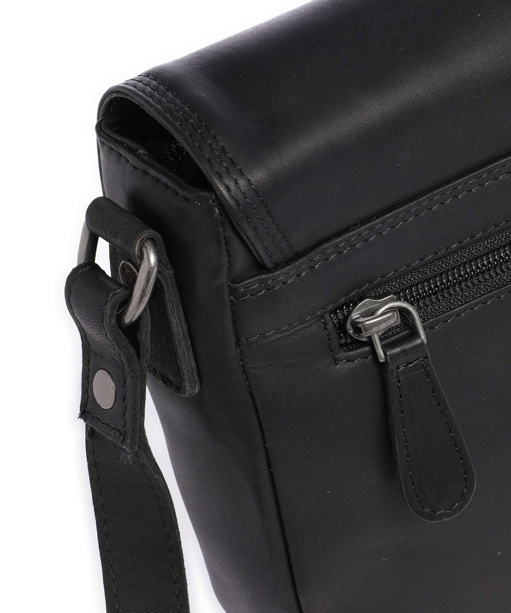 The Chesterfield Brand Cow Wax Pull Up Lucian Crossbody bag black