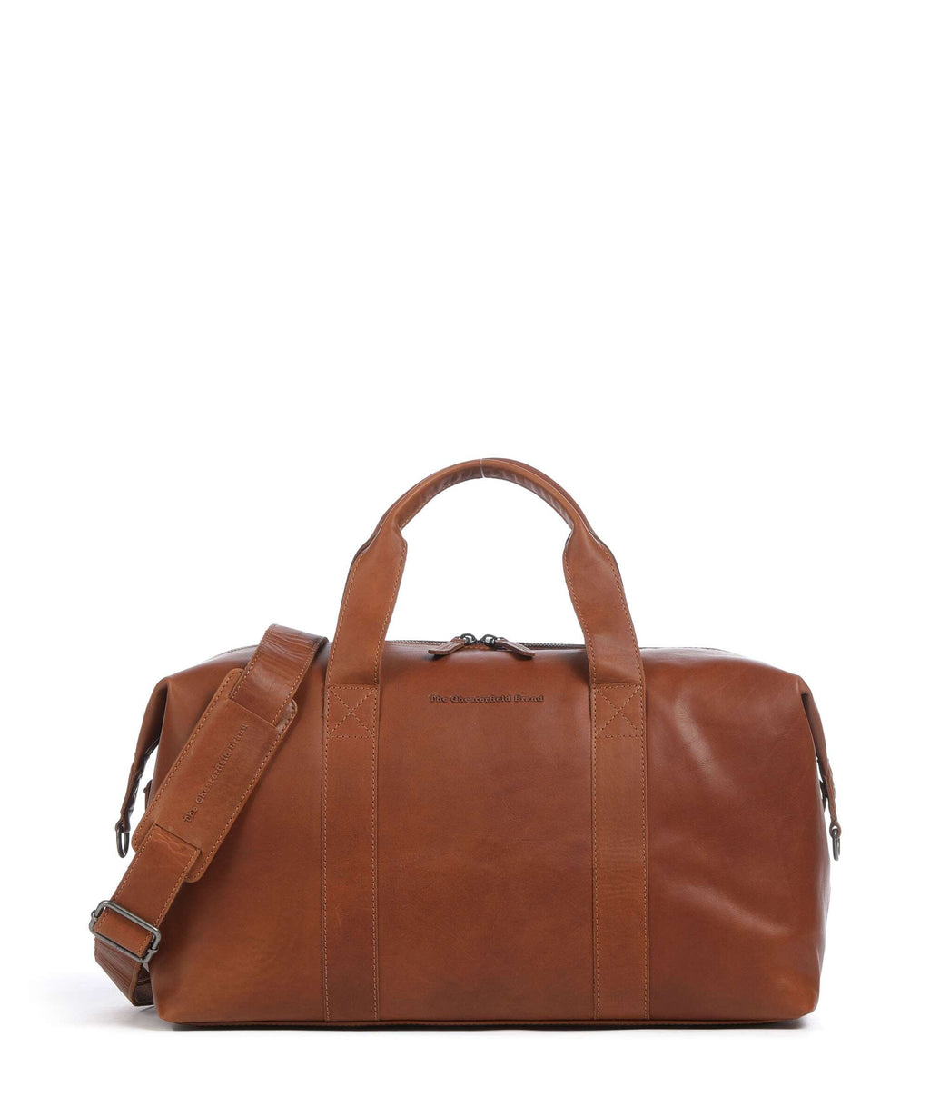The Chesterfield Brand Cow Wax Pull Up Conor Weekend bag cognac