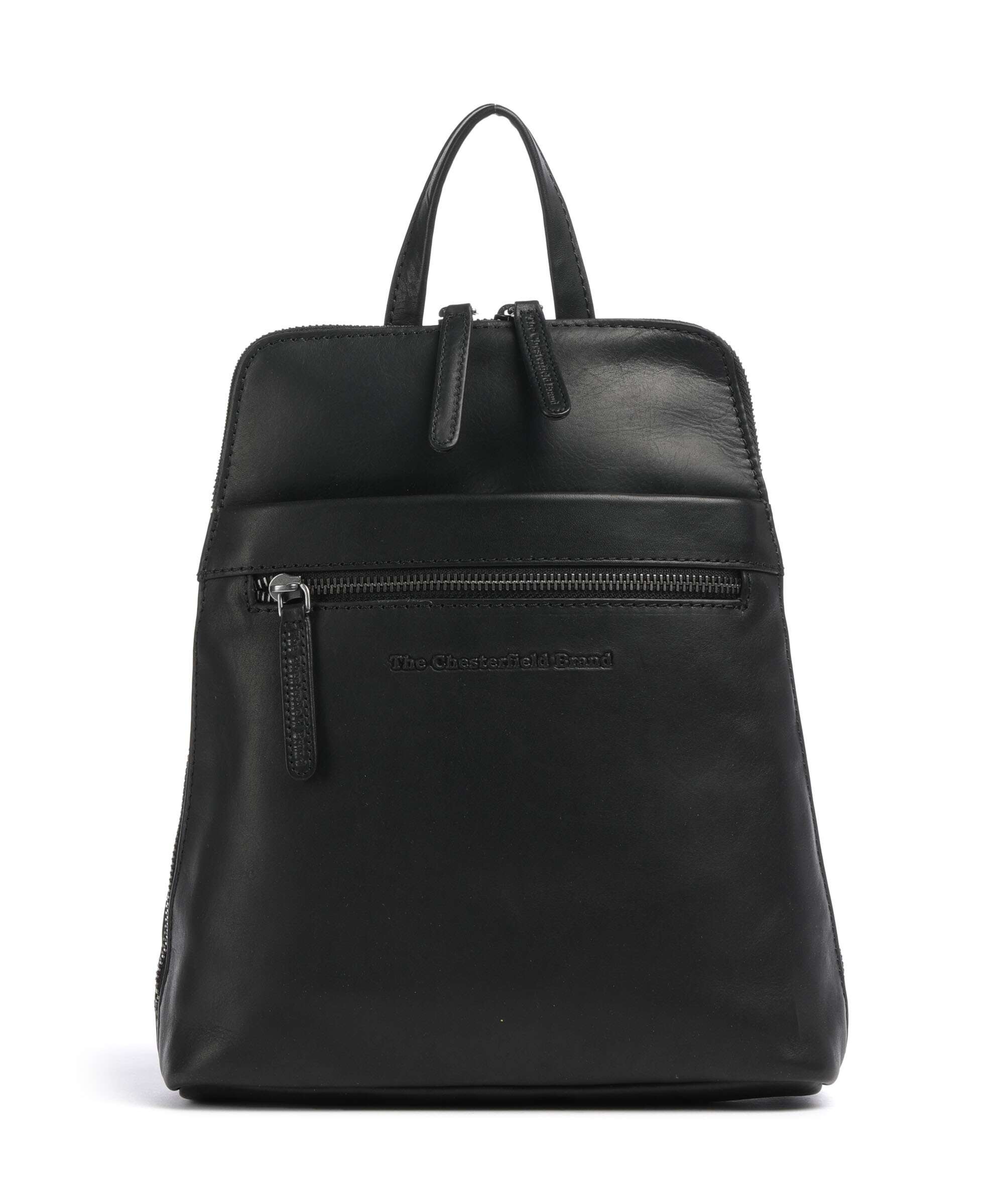 The Chesterfield Brand Wax Pull Up Cow Linford Backpack black