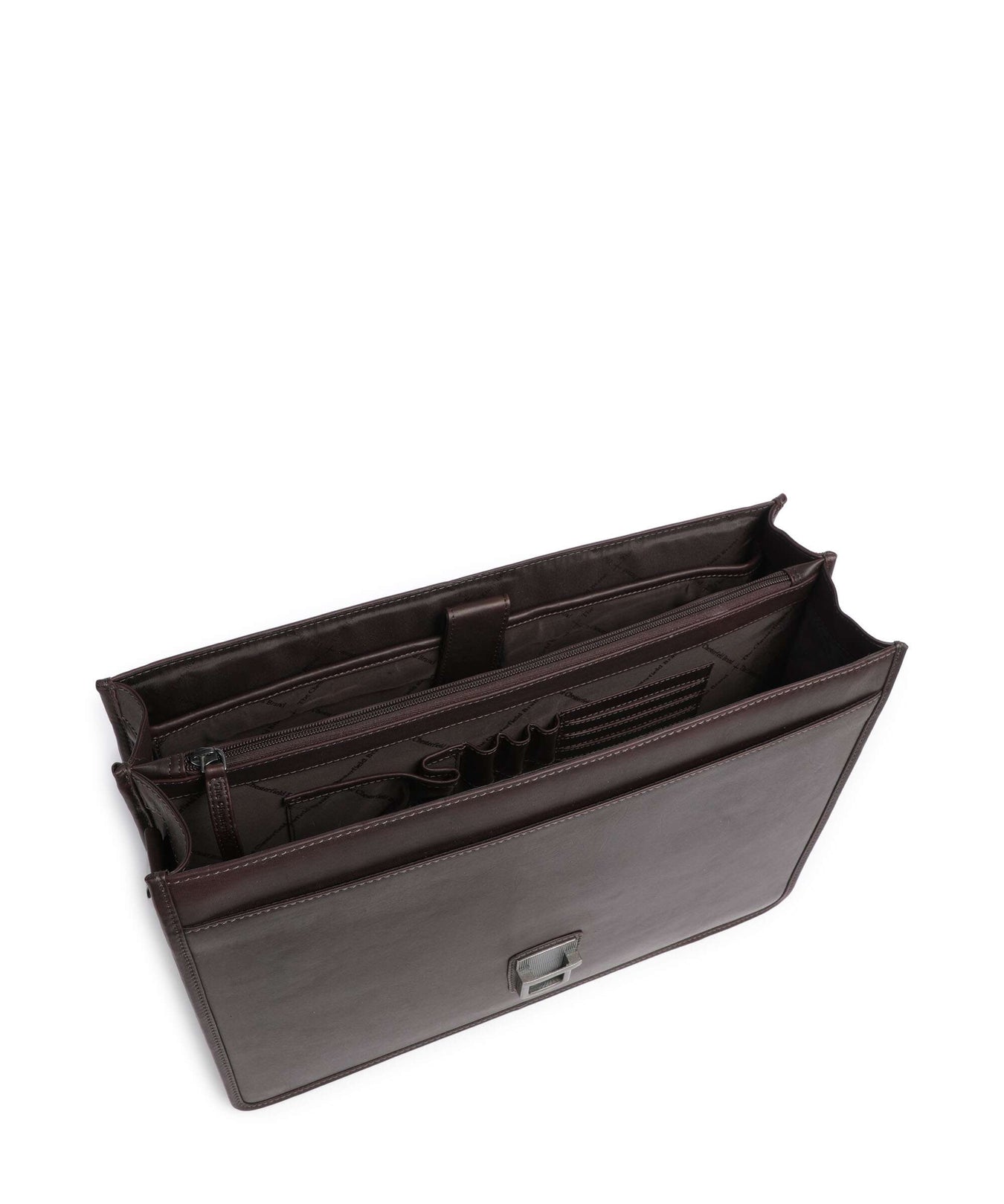 The Chesterfield Brand Cow Wax Pull Up Glenwood Briefcase brown