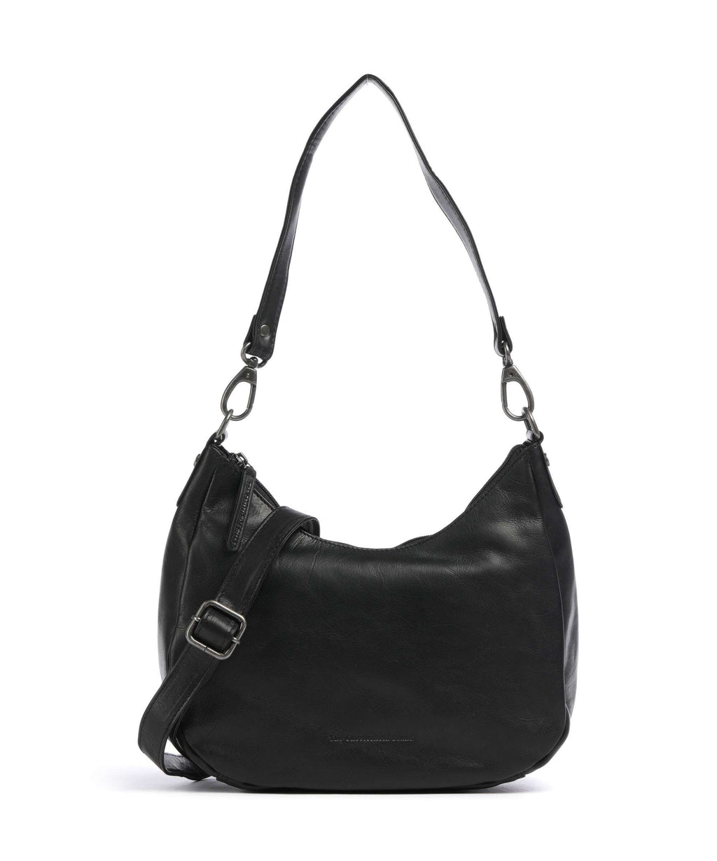 The Chesterfield Brand Wax Pull Up Cow Alexandria Shoulder bag black