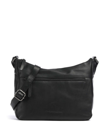 The Chesterfield Brand Cow Wax Pull Up Loraine Borsa a tracolla black