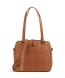 The Chesterfield Brand Cow Wax Pull Up Porlezza Borsa a spalla cognac