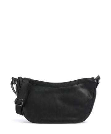 The Chesterfield Brand Cow Wax Pull Up Piemonte Crossbody bag black