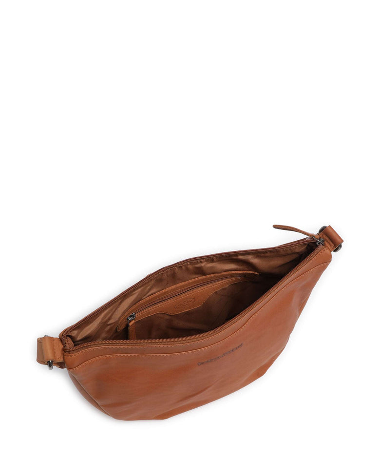 The Chesterfield Brand Cow Wax Pull Up Piemonte Crossbody bag cognac