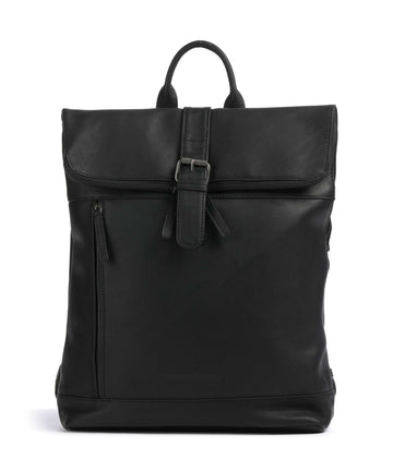 The Chesterfield Brand Cow Wax Pull Up Larsson Backpack black