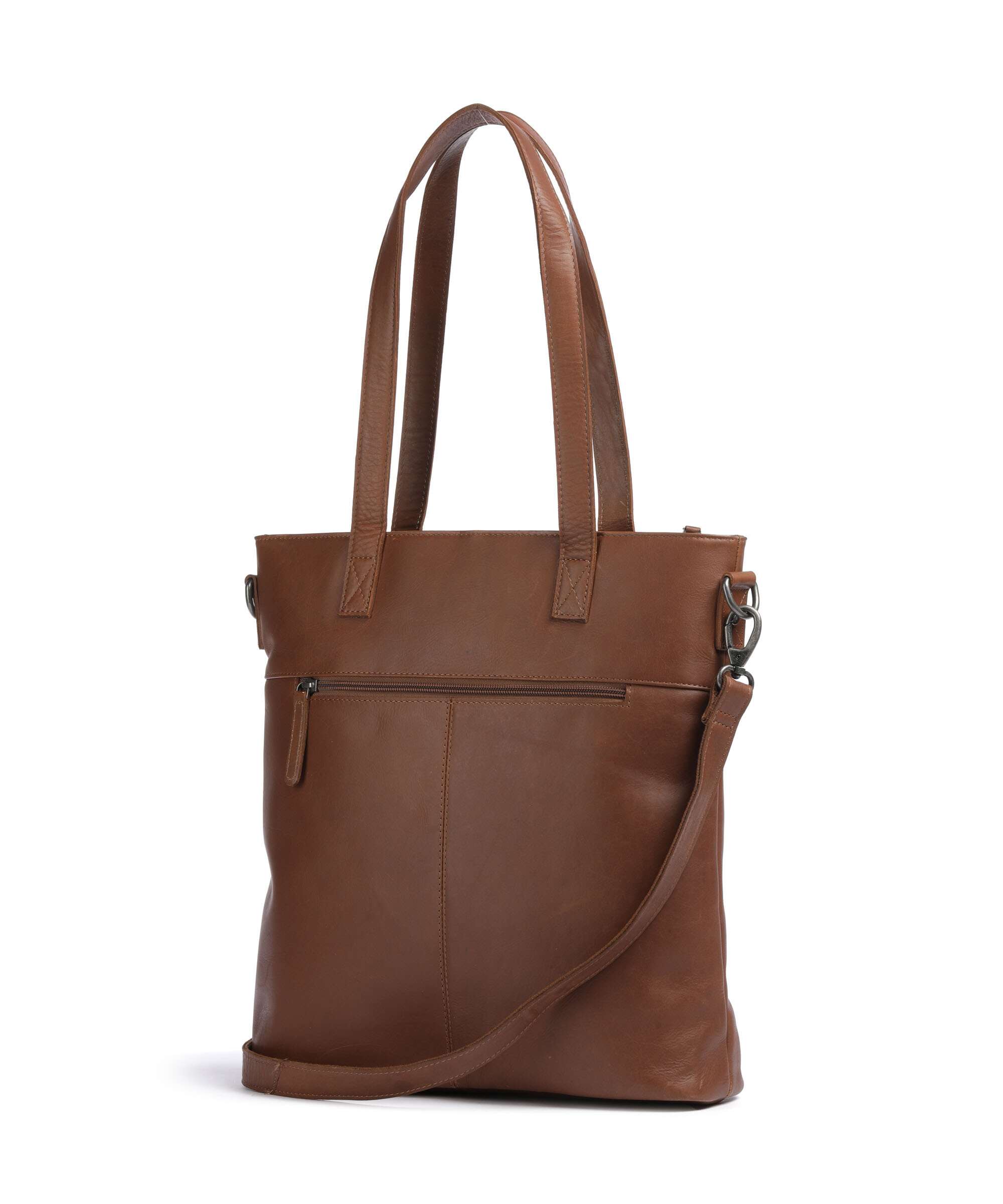 The Chesterfield Brand Cow Wax Pull Up Nunavik Tote bag cognac