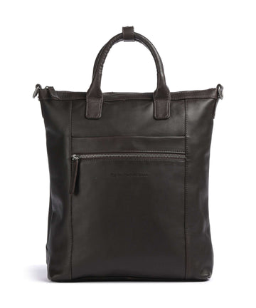 The Chesterfield Brand Cow Wax Pull Up Luisa Borsa a zainetto brown