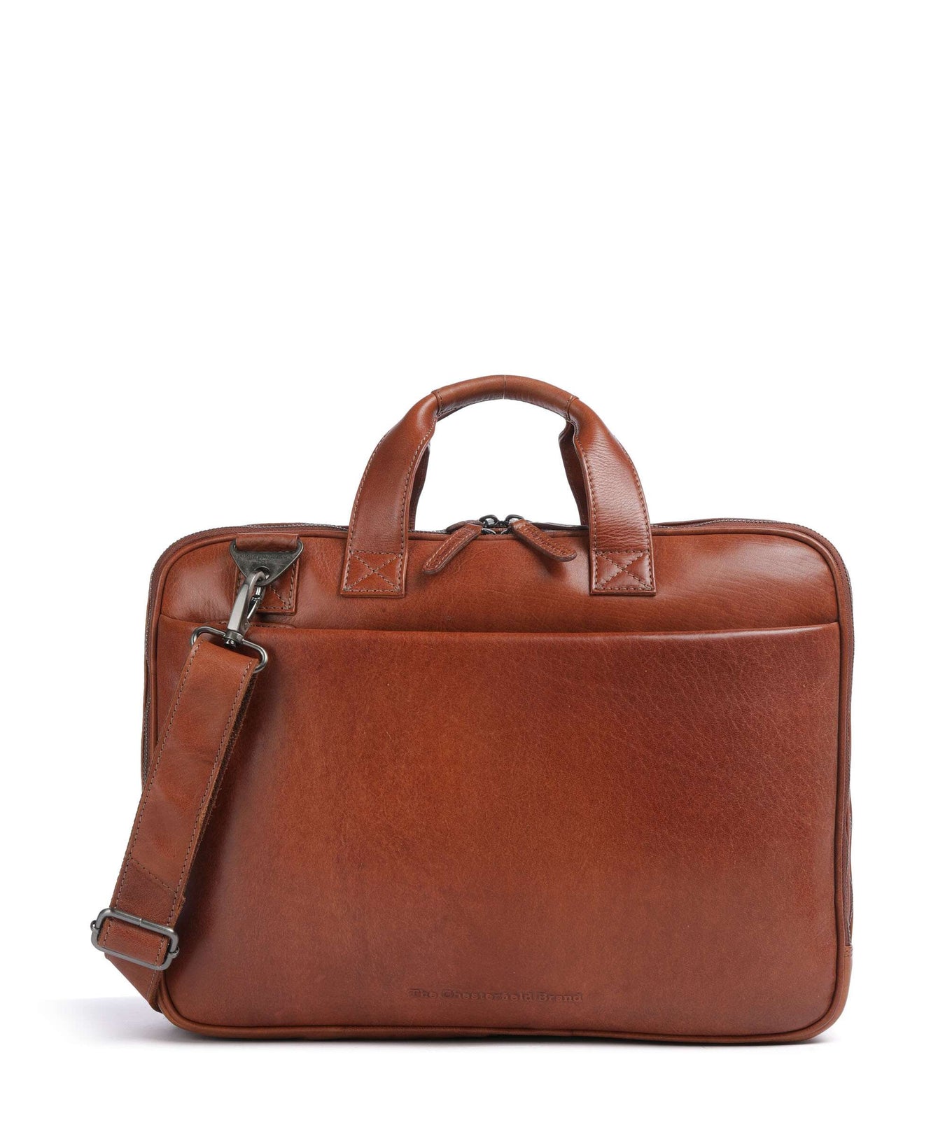 The Chesterfield Brand Novum Iseo Briefcase cognac