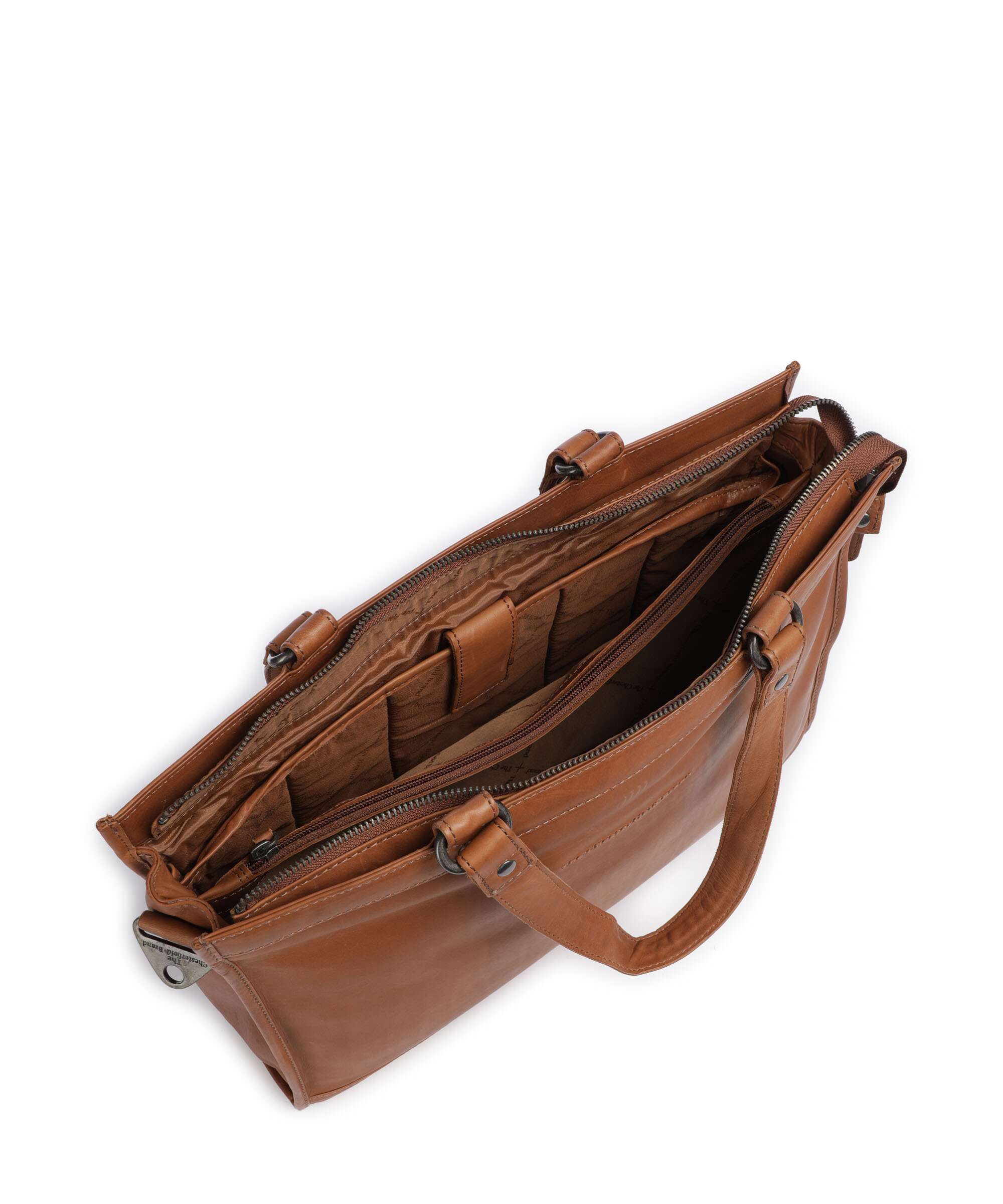 The Chesterfield Brand Wax Pull Up Cow Manly Tote bag cognac