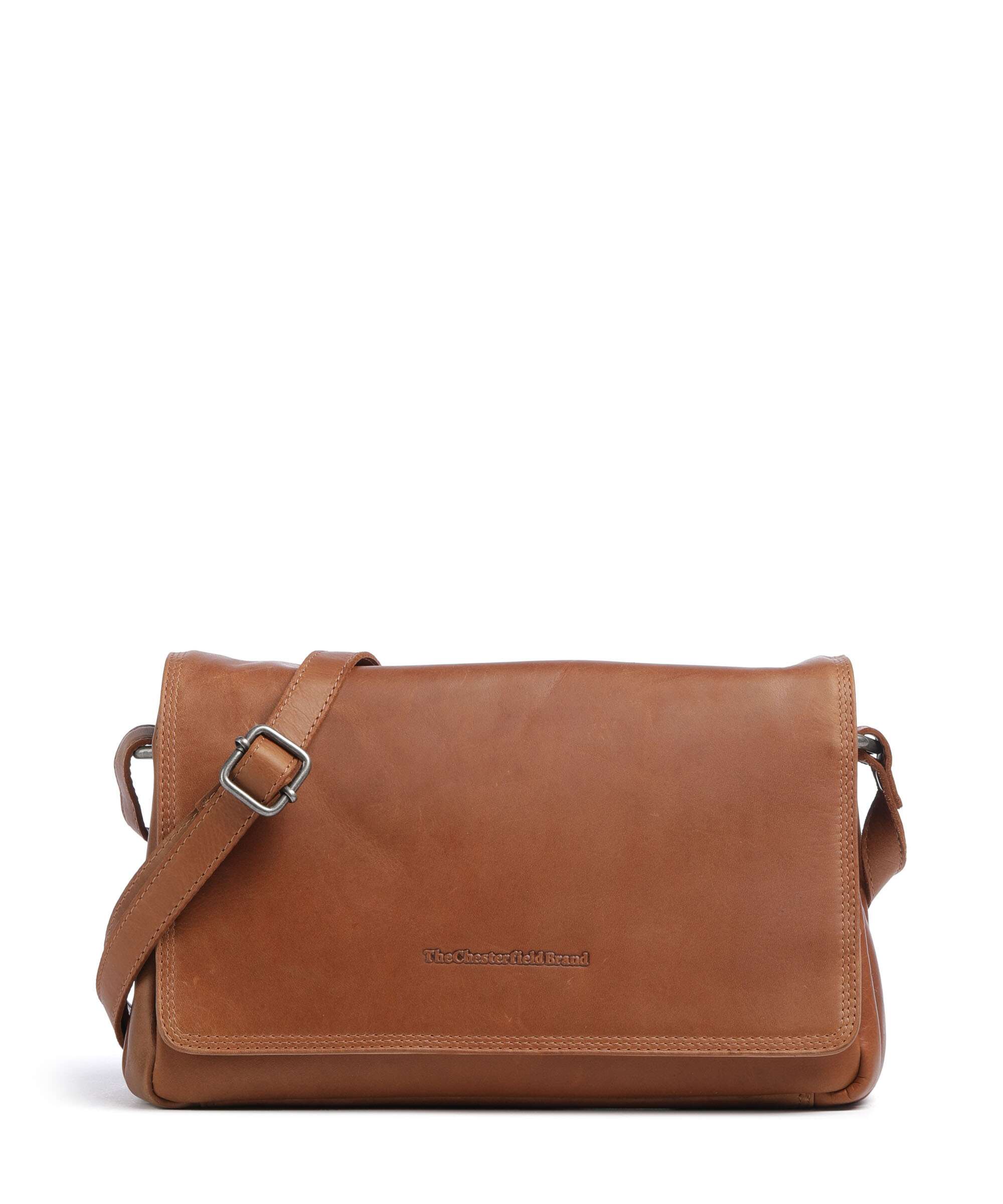 The Chesterfield Brand Wax Pull Up Cow Laverton Crossbody bag cognac