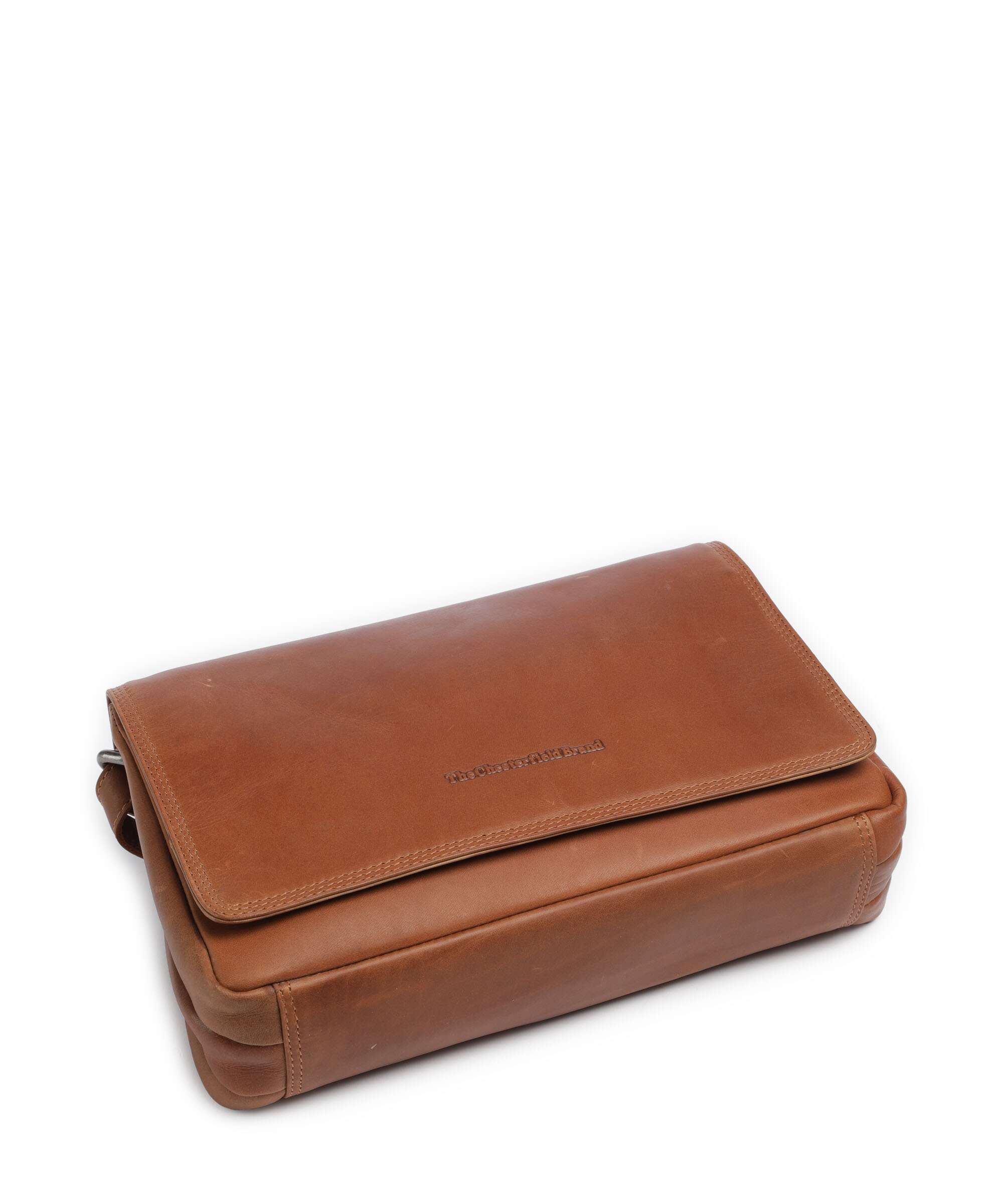 The Chesterfield Brand Wax Pull Up Cow Laverton Crossbody bag cognac