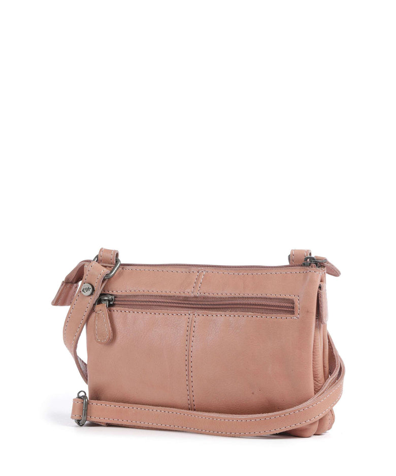 The Chesterfield Brand Washed Waxed Cow Osaka Crossbody bag vintage rose