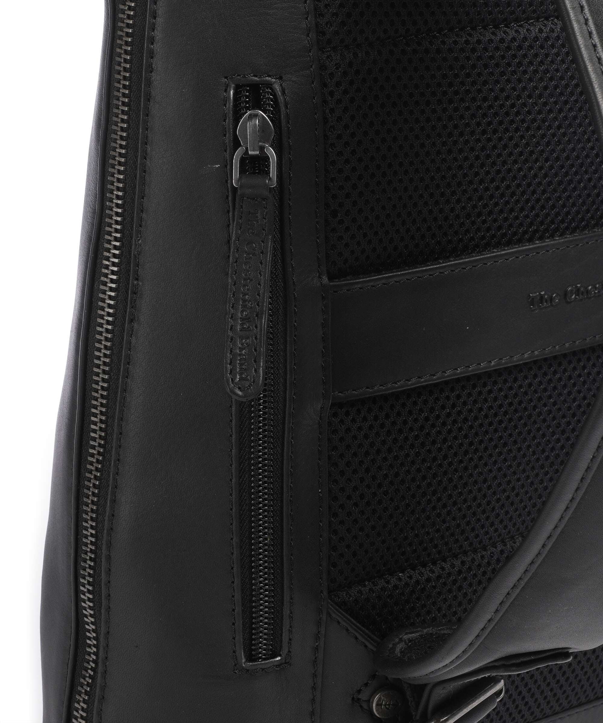 The Chesterfield Brand Wax Pull Up Cow Filmore Backpack black