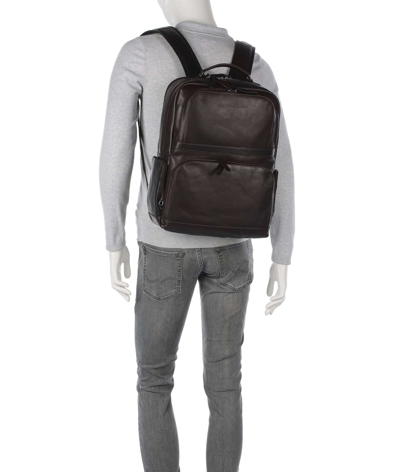 The Chesterfield Brand Wax Pull Up Cow Lennox Backpack brown