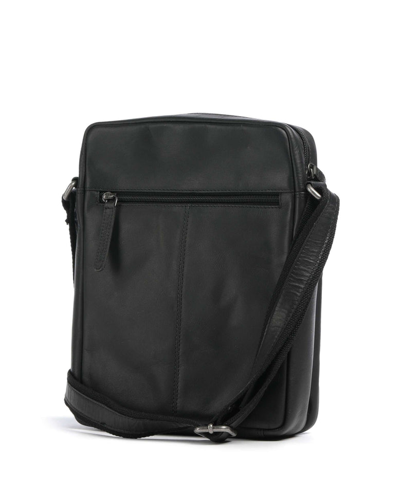 The Chesterfield Brand Wax Pull Up Cow Anzora Crossbody bag black