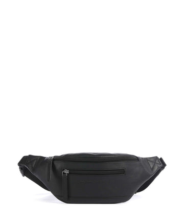 The Chesterfield Brand Wax Pull Up Cow Brana Marsupio black