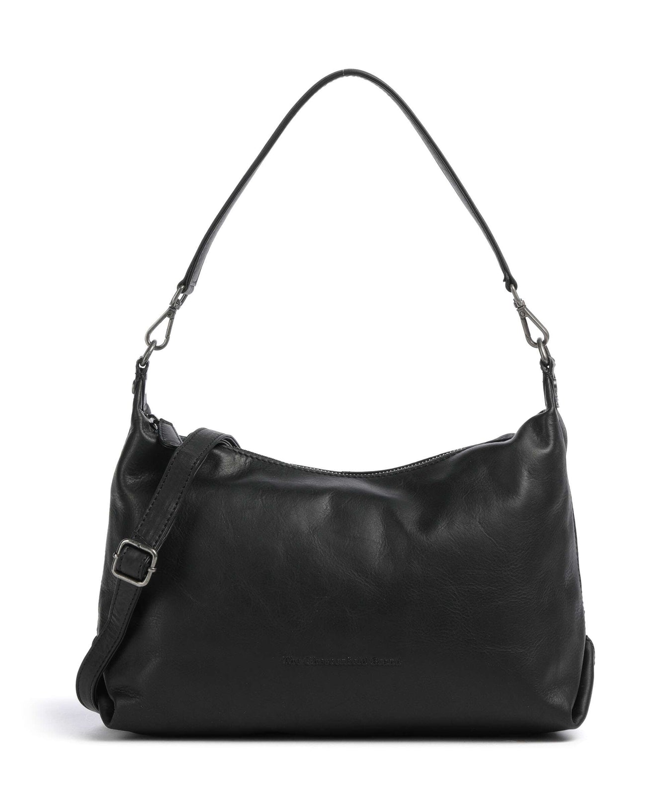 The Chesterfield Brand Wax Pull Up Cow Skara Hobo bag black
