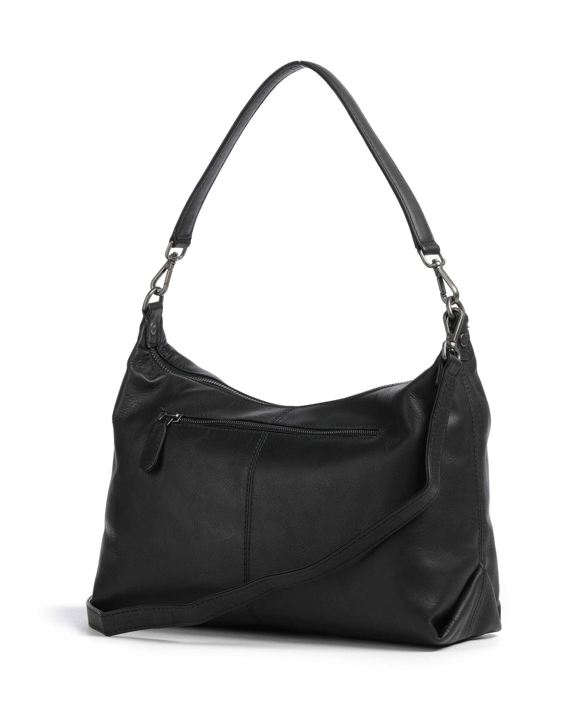 The Chesterfield Brand Wax Pull Up Cow Skara Hobo bag black