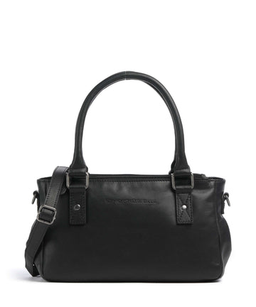 The Chesterfield Brand Wax Pull Up Cow Fenja Borsa a mano black