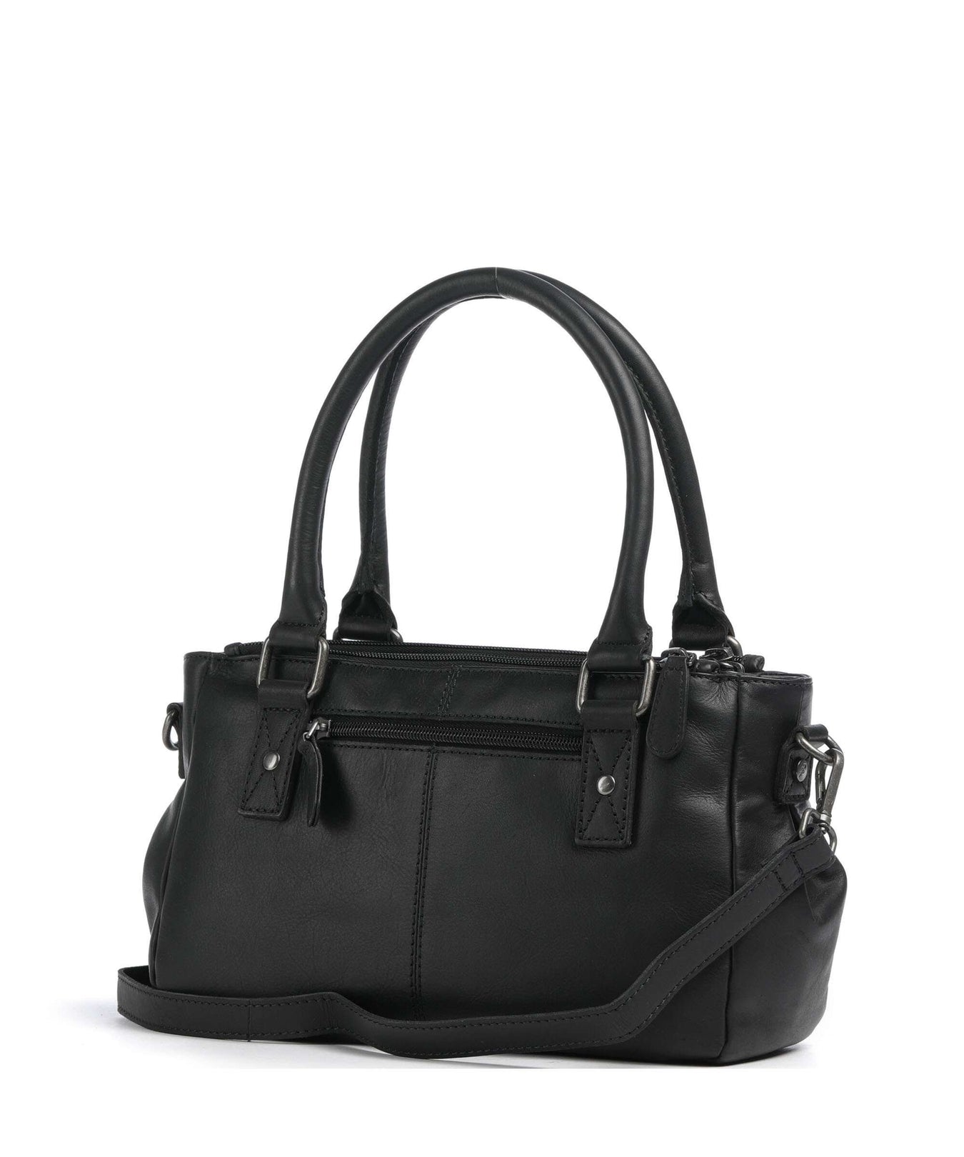 The Chesterfield Brand Wax Pull Up Cow Fenja Handbag black