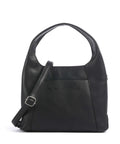 The Chesterfield Brand Wax Pull Up Cow Lunera Handbag black