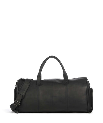The Chesterfield Brand Wax Pull Up Cow Finlay Borsone da weekend black