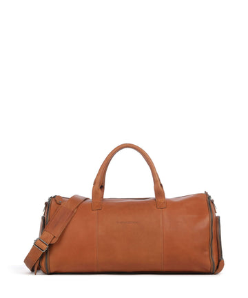 The Chesterfield Brand Wax Pull Up Cow Finlay Borsone da weekend cognac