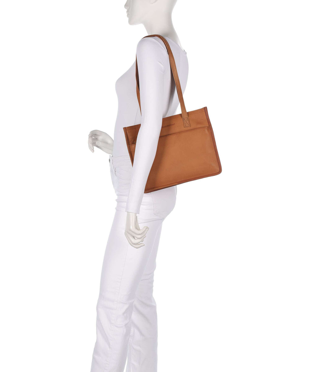 The Chesterfield Brand Wax Pull Up Cow Estella Tote bag cognac