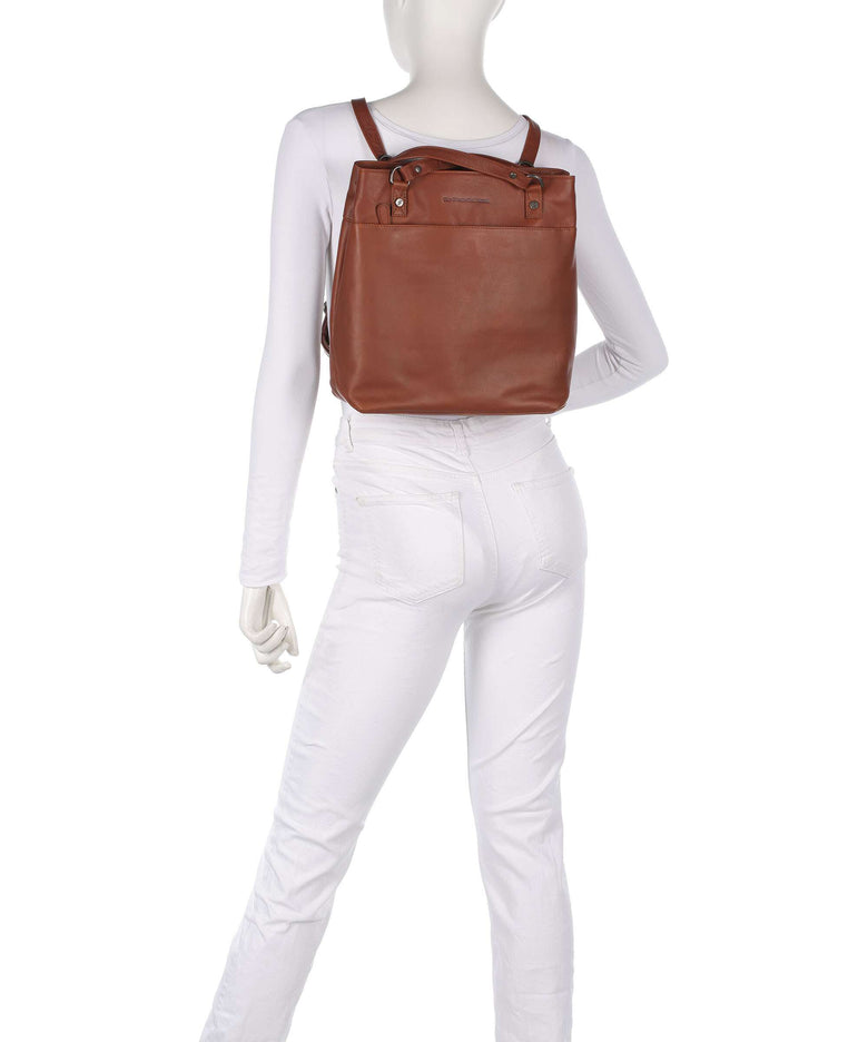 The Chesterfield Brand Wax Pull Up Cow Raynor Backpack bag cognac