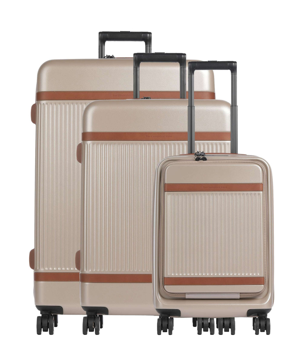 The Chesterfield Brand Zuna Suitcase set (4 wheels) champagne