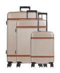 The Chesterfield Brand Zuna Suitcase set (4 wheels) champagne