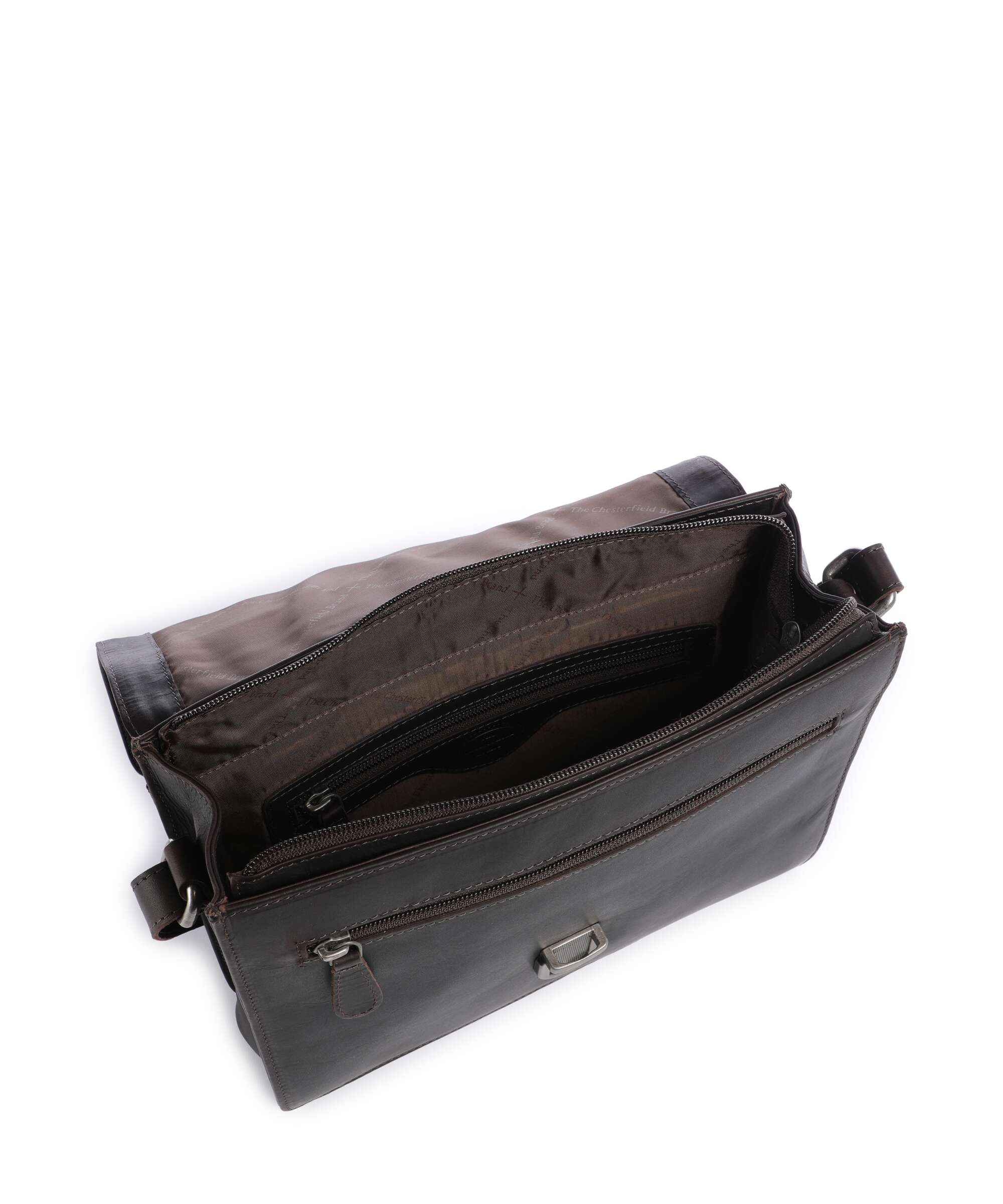 The Chesterfield Brand Wax Pull Up Cow Lunor Shoulder bag brown