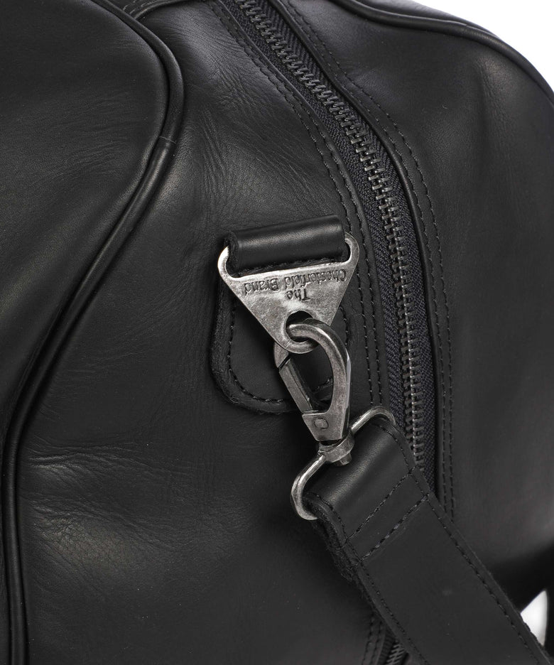 The Chesterfield Brand Wax Pull Up Cow Rivaro Weekend bag black