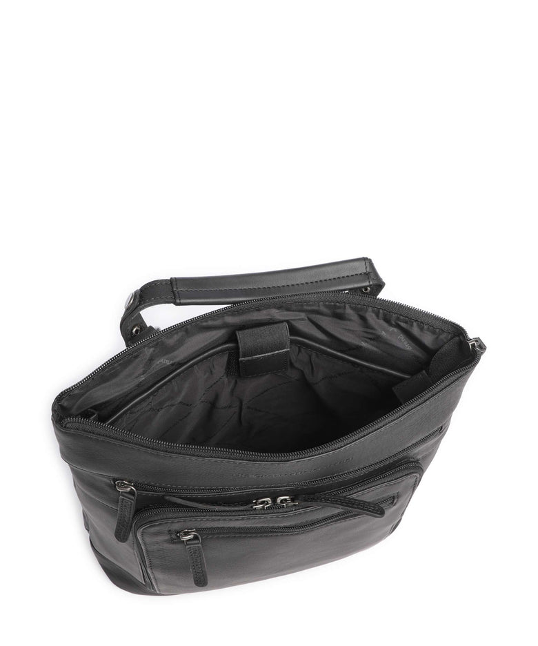 The Chesterfield Brand Wax Pull Up Cow Caldero Backpack black