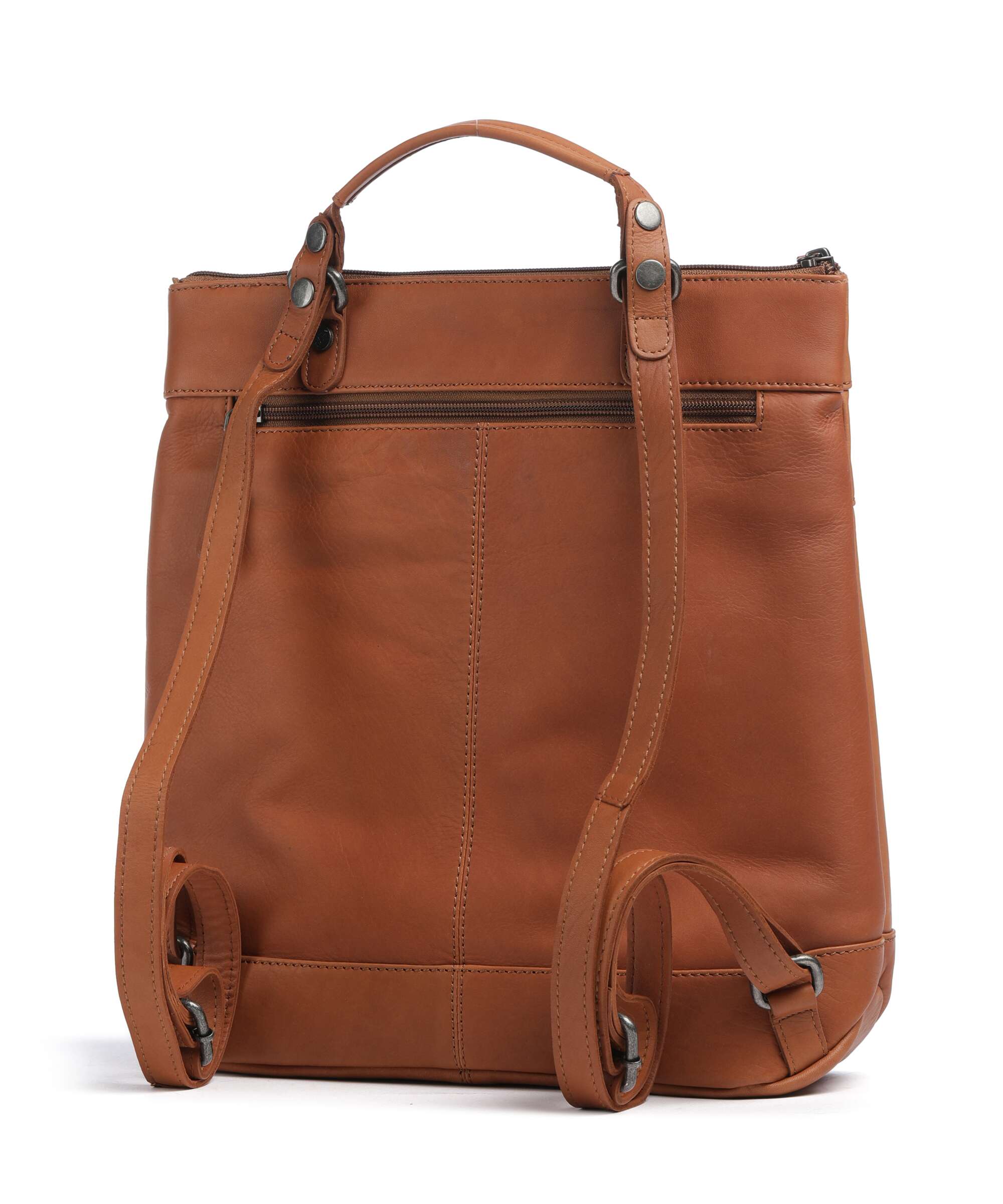 The Chesterfield Brand Wax Pull Up Cow Caldero Backpack cognac