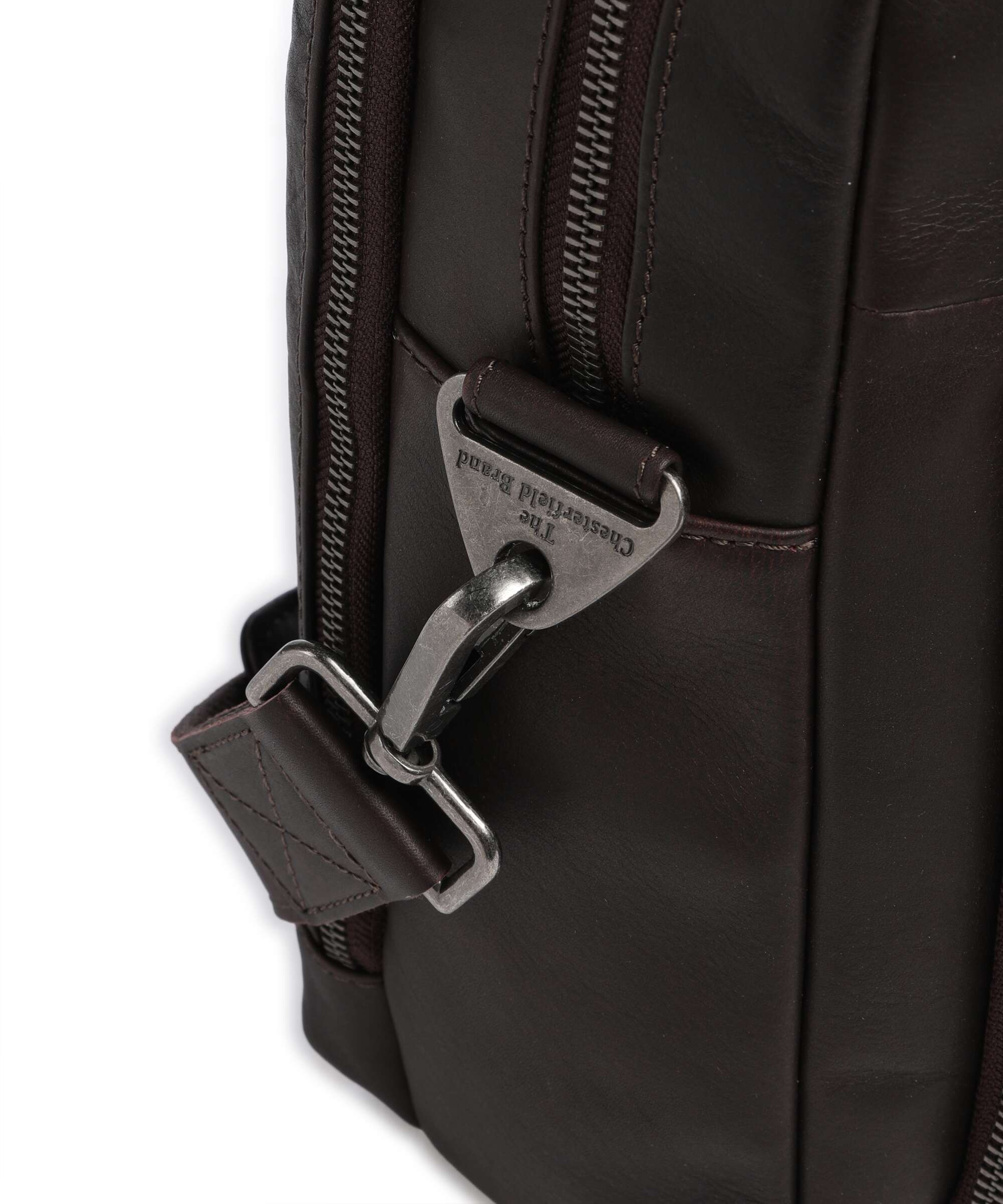 The Chesterfield Brand Wax Pull Up Cow Tacama Laptop bag brown